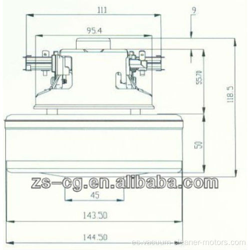 motor aspirador eléctrico